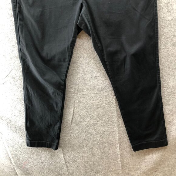 J. Crew Athletic Slim Flex Chino Pant Mens 32x30 Black Stretch Flat Front - Picture 4 of 12